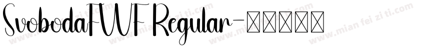 SvobodaFWF Regular字体转换